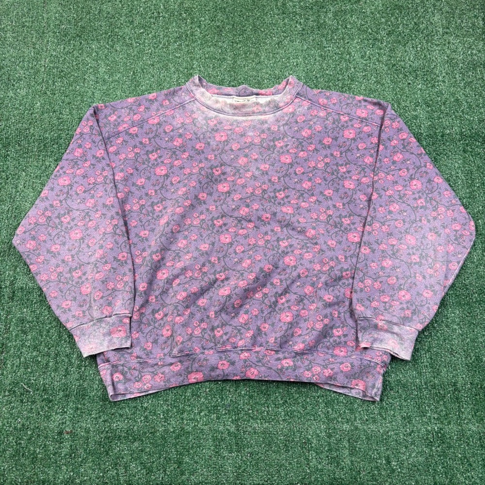 Vintage 90s Northern Reflections Floral All Over Print Crewneck
